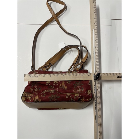 RELIC BY FOSSIL INDIA ELEPHANT PRINT SMALL HANDBAG PURSE Crossbody Or Handles - Picture 7 of 7